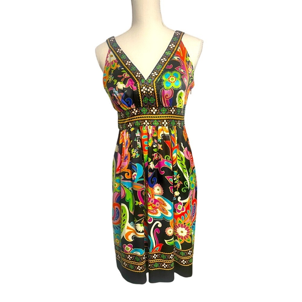 Beige‎ by Eci Sleeveless Colorful Midi Dress Women's 2